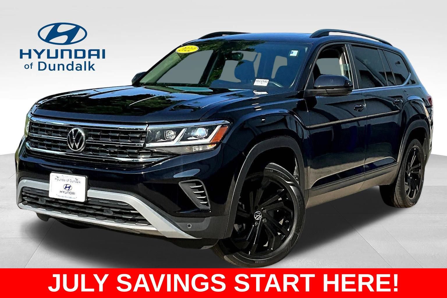 Used 2022 Volkswagen Atlas SE w/ Panoramic Sunroof Package