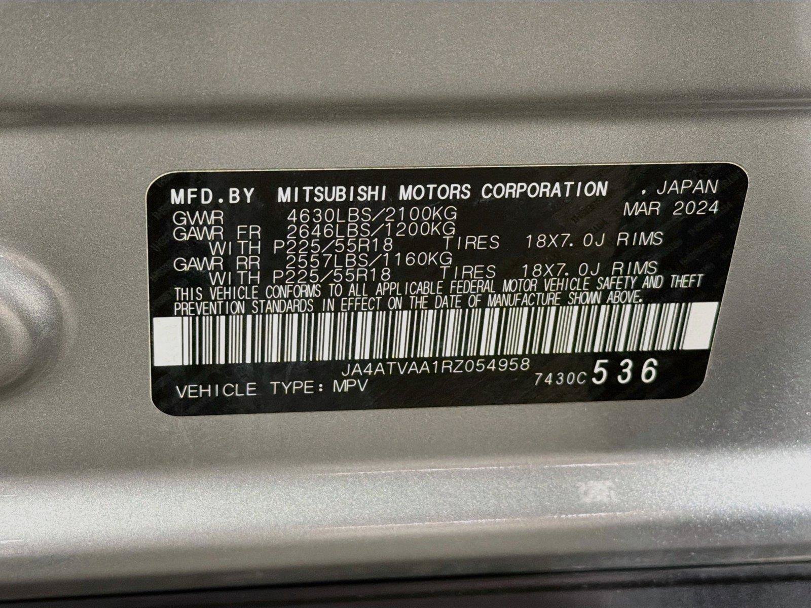 Used 2024 Mitsubishi Eclipse Cross LE AWD/4WD image 40