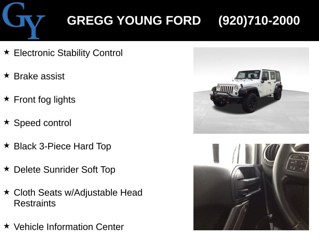 Used 2016 Jeep Wrangler Unlimited Sport w/ Connectivity Group image 31