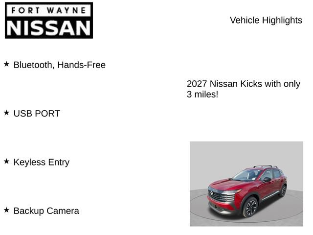 New 2027 Nissan Kicks SV AWD/4WD image 8