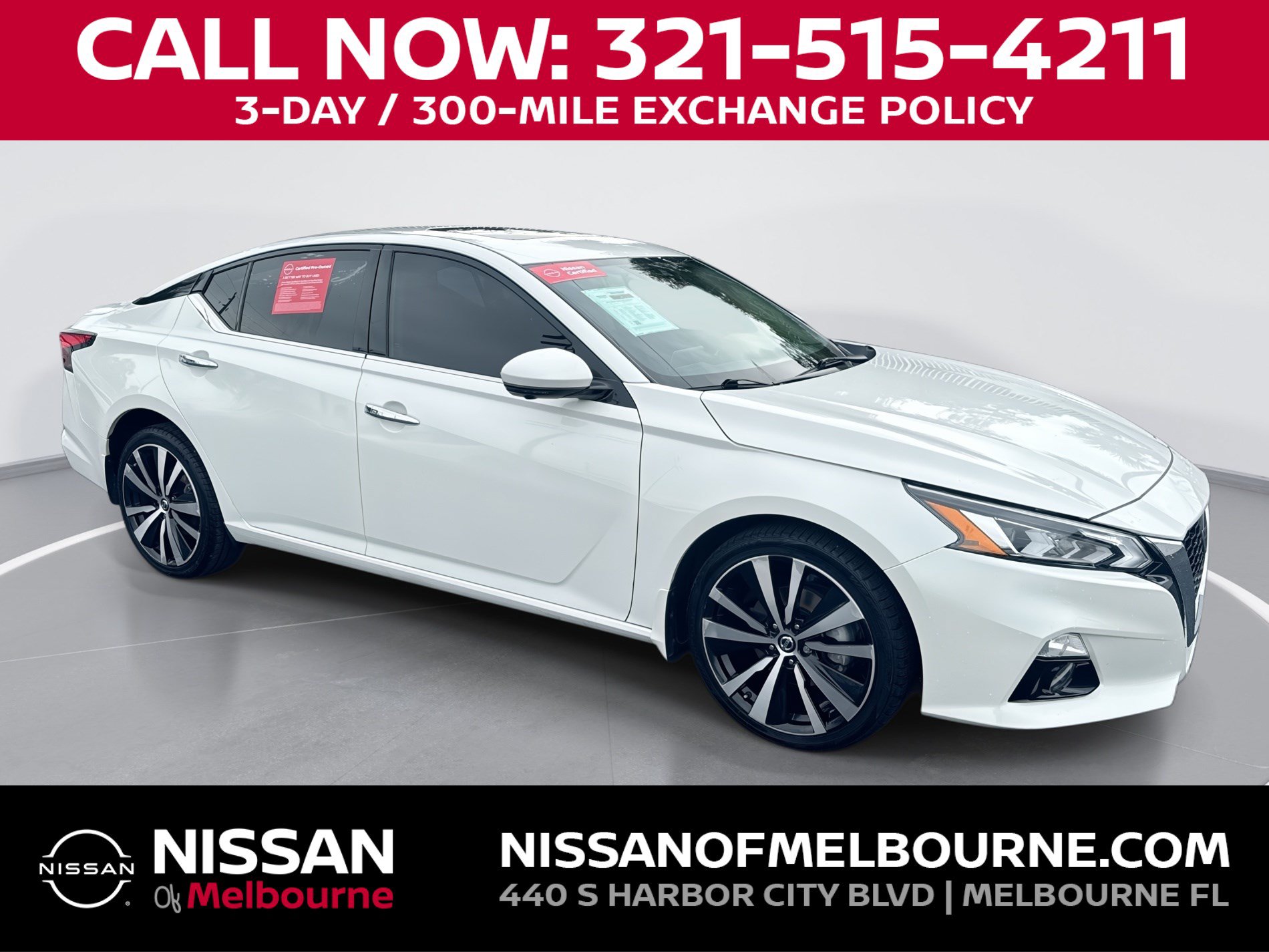 Certified 2021 Nissan Altima 2.5 Platinum AWD/4WD image 1