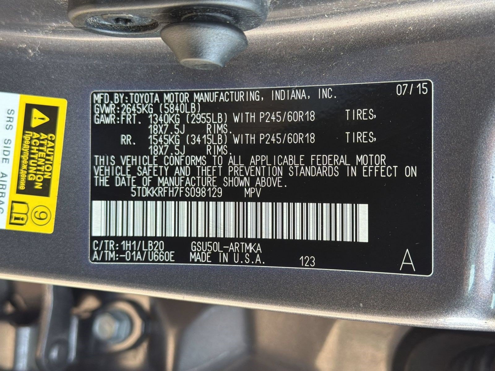 Used 2015 Toyota Highlander XLE FWD image 26