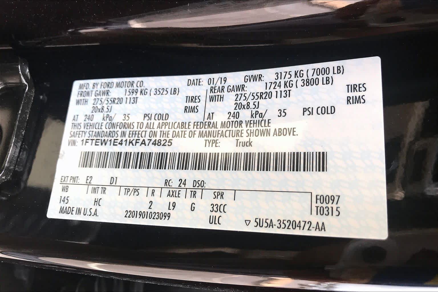 Certified 2019 Ford F150 Lariat AWD/4WD image 37