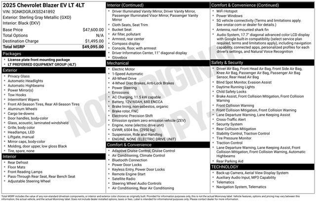 New 2025 Chevrolet Blazer EV LT image 38
