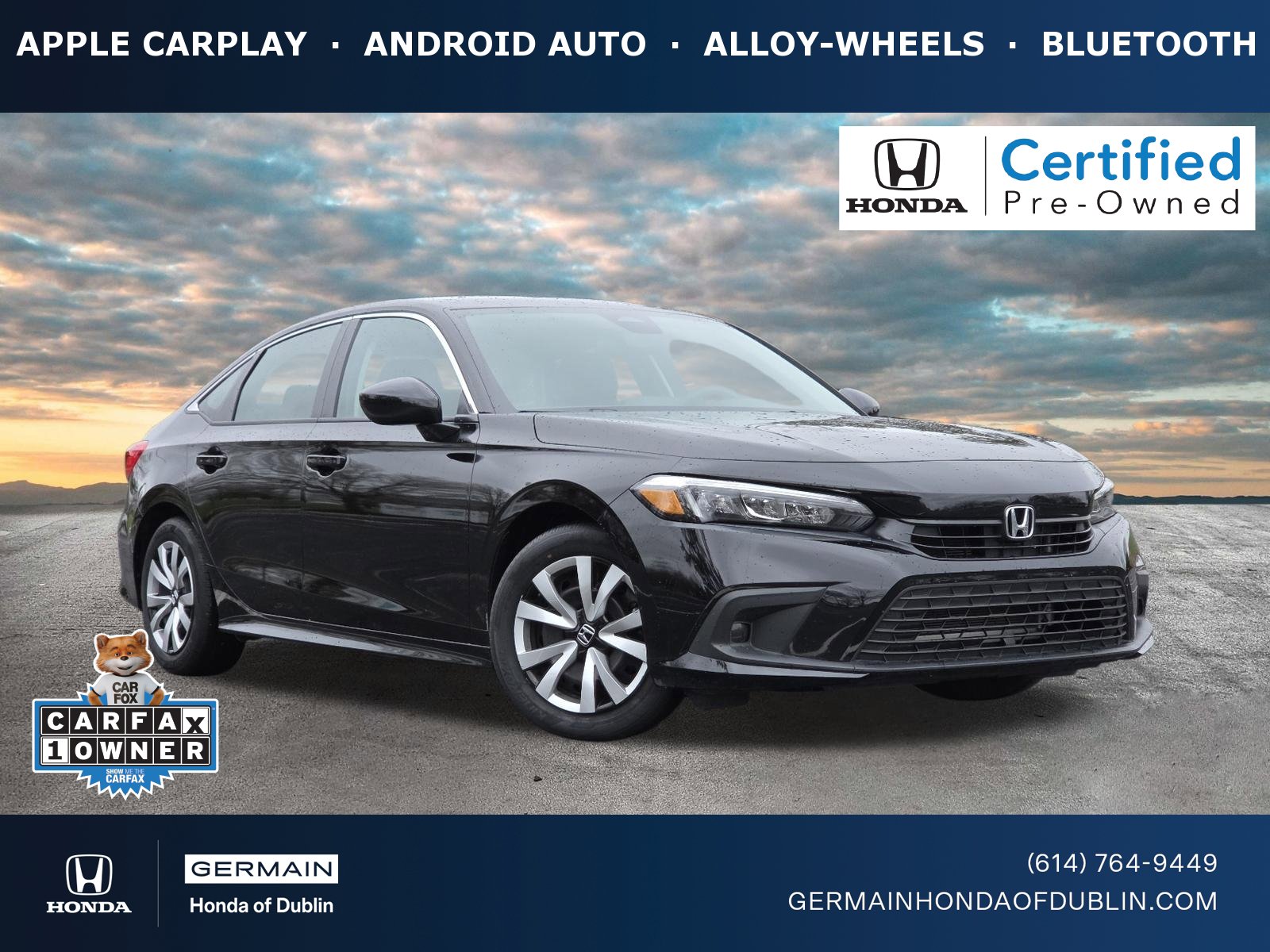 Certified 2023 Honda Civic LX