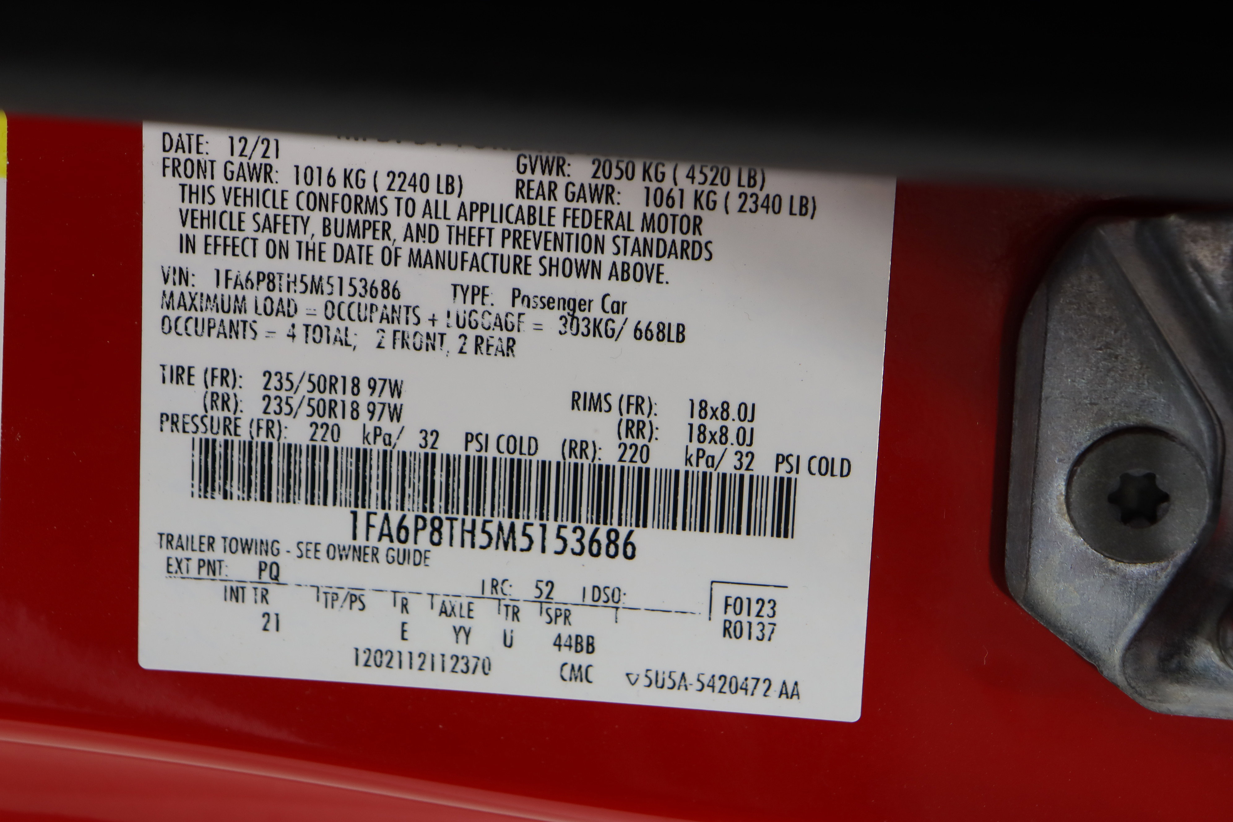 Used 2021 Ford Mustang Coupe w/ Equipment Group 101A image 34