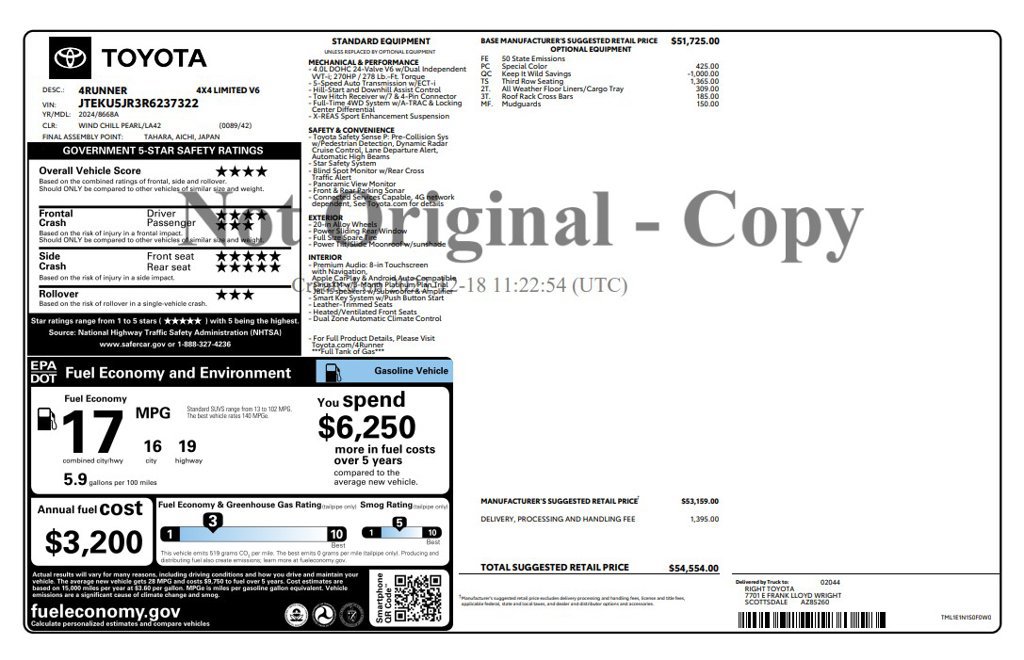 Used 2024 Toyota 4Runner Limited AWD/4WD image 4