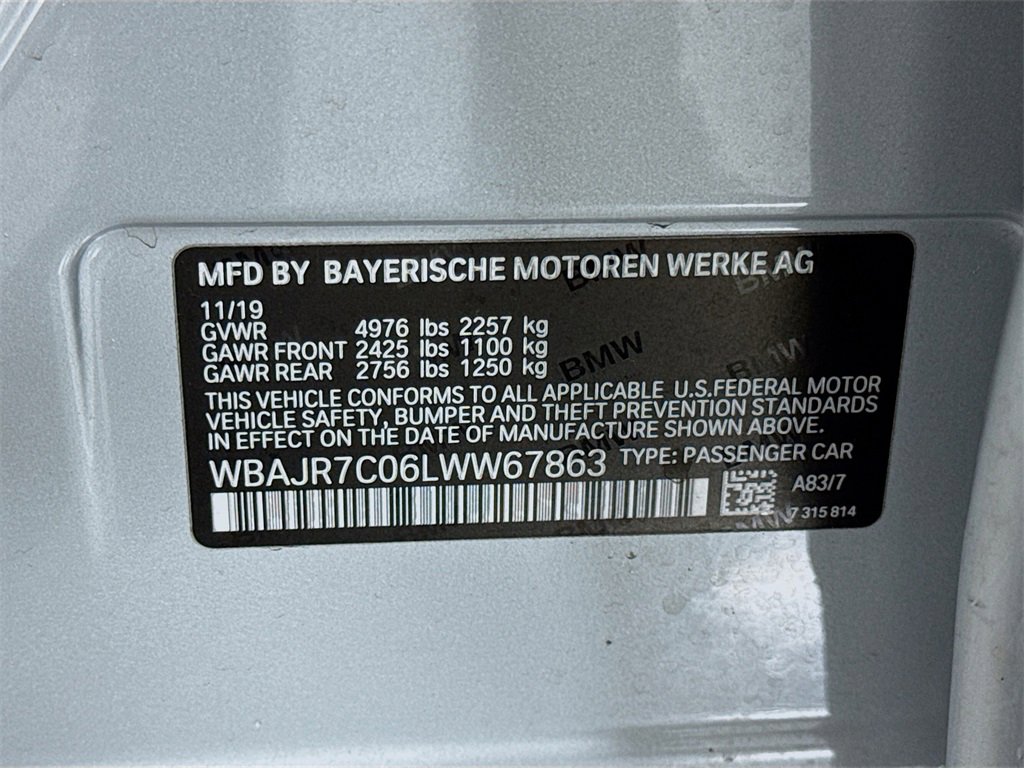 Used 2020 BMW 530i xDrive w/ Executive Package image 47