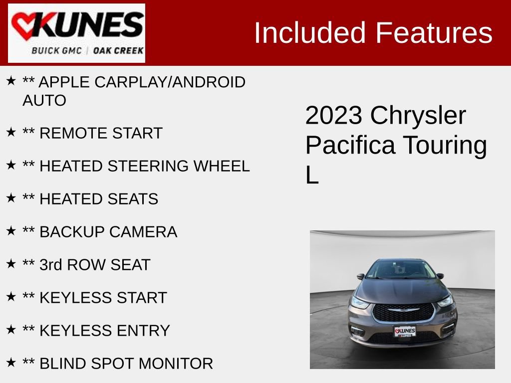 Used 2023 Chrysler Pacifica Touring-L FWD image 2