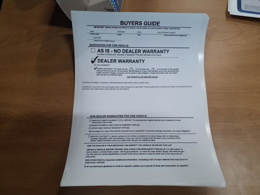 Used 2021 Jeep Gladiator Overland w/ Popular Equipment Package image 37