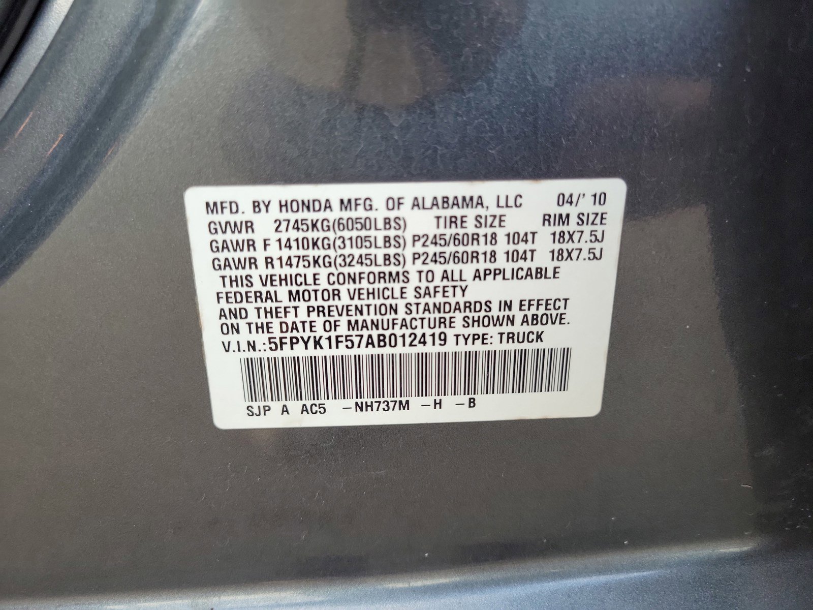 Used 2010 Honda Ridgeline RTL image 32