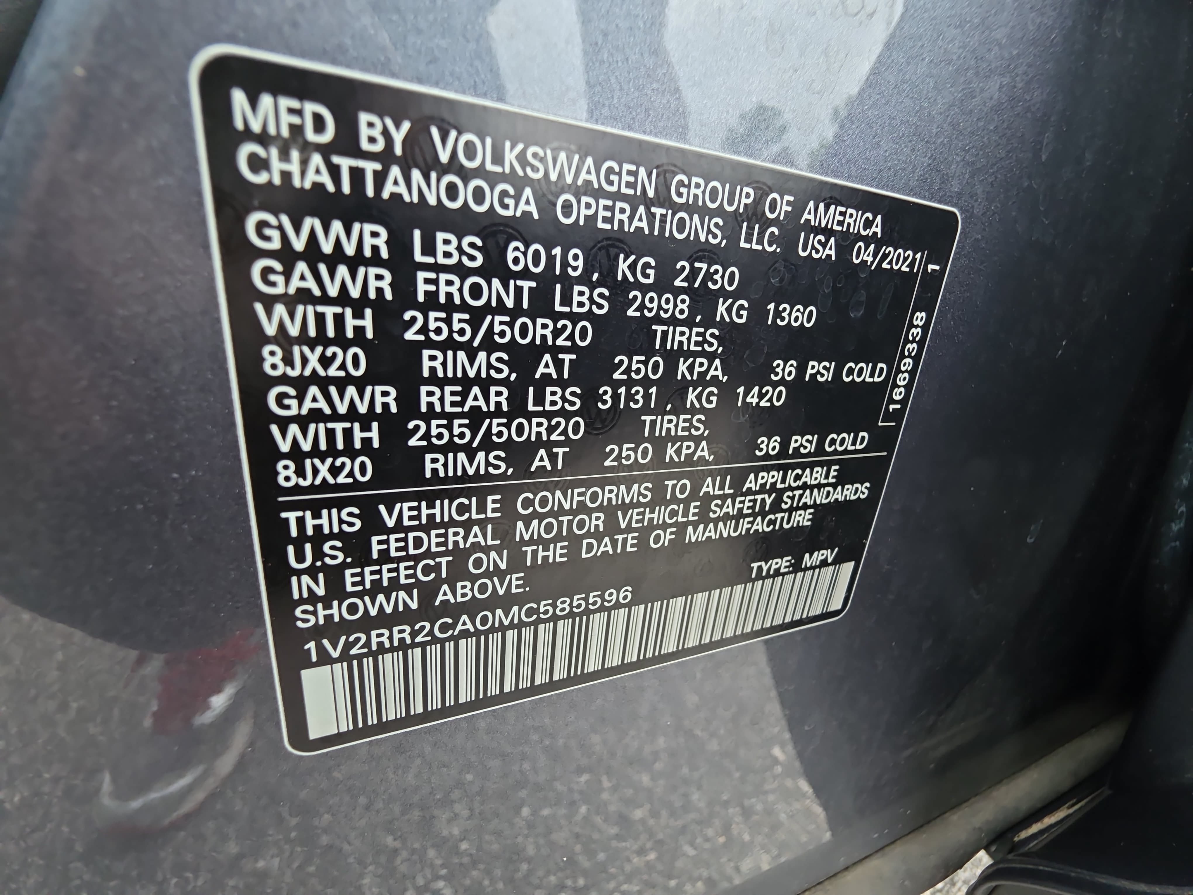 Used 2021 Volkswagen Atlas SE AWD/4WD image 38