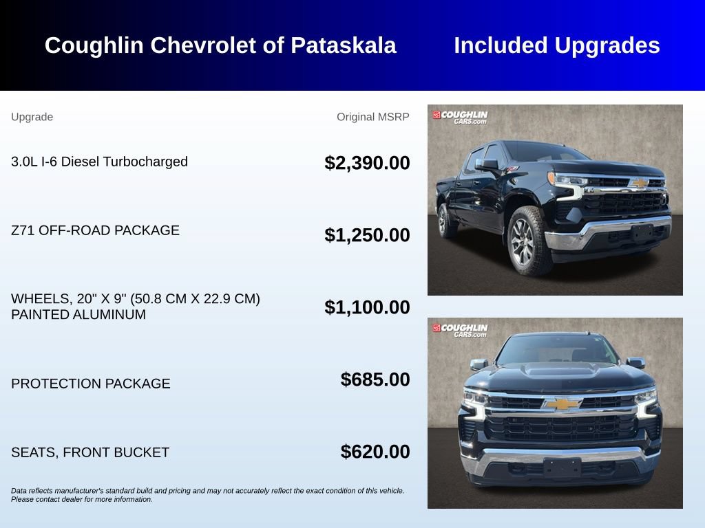Used 2024 Chevrolet Silverado 1500 LT w/ Z71 Off-Road Package AWD/4WD image 3