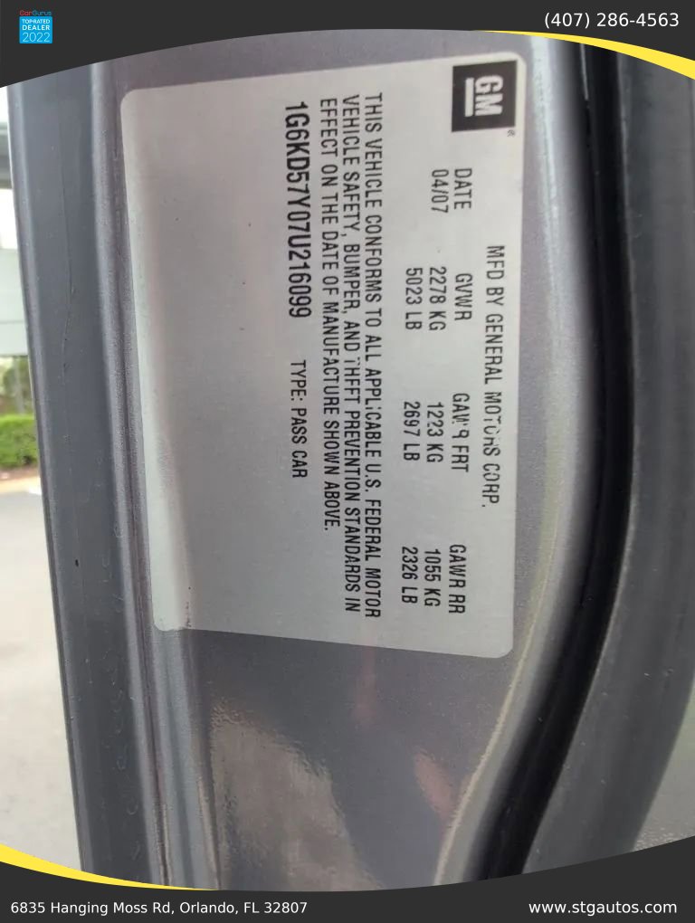 Used 2007 Cadillac DTS w/ Trunk Convenience Package image 36
