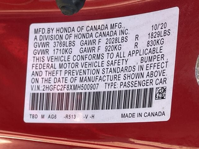 Used 2021 Honda Civic Sport image 28