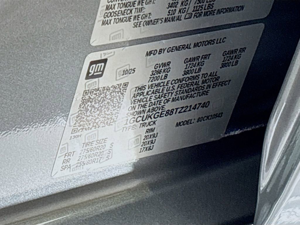 New 2026 Chevrolet Silverado 1500 LTZ w/ LTZ Premium Package image 34