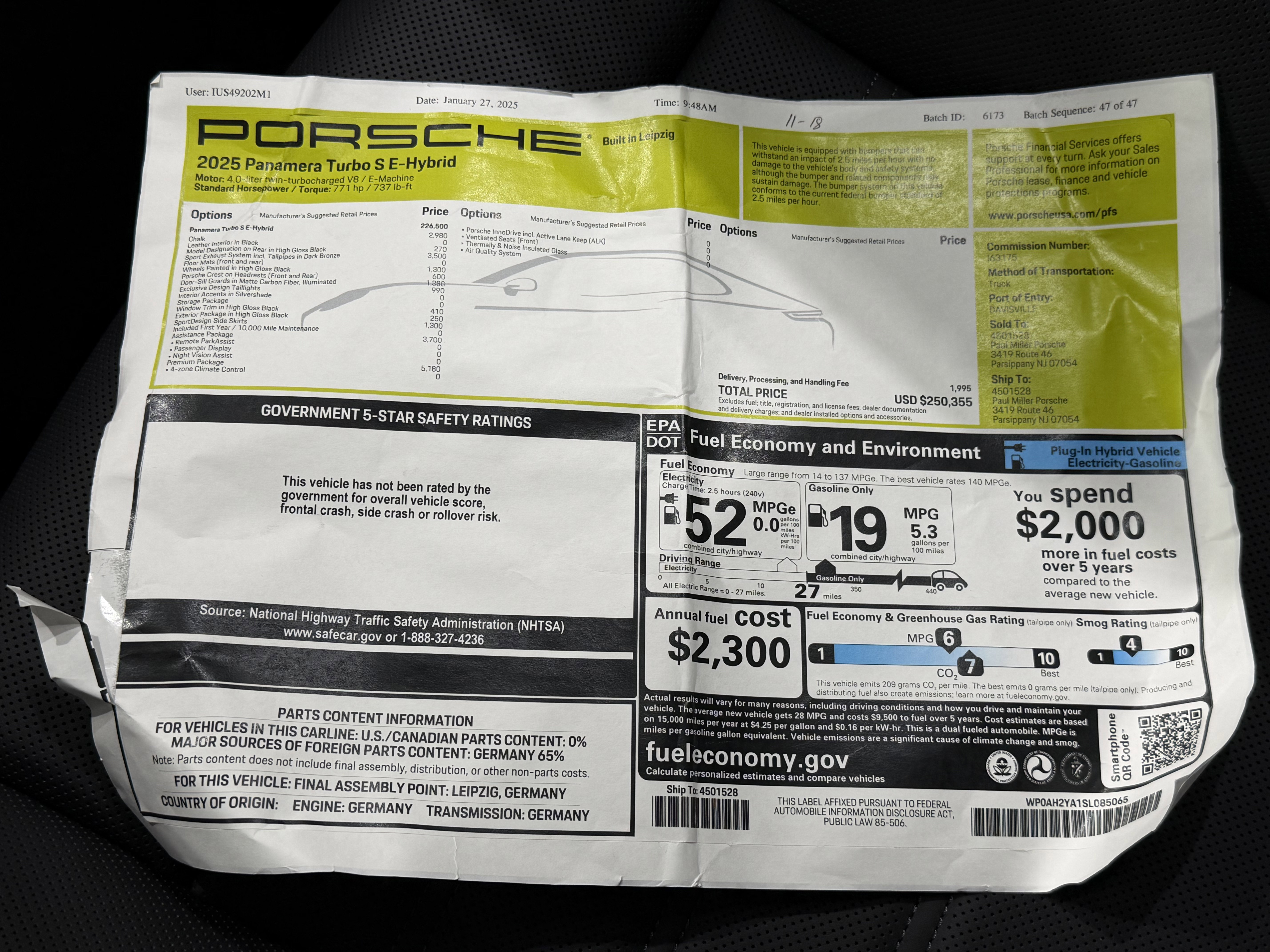 Used 2025 Porsche Panamera Turbo S image 59