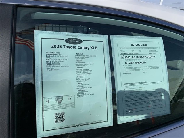 Used 2025 Toyota Camry XLE image 38