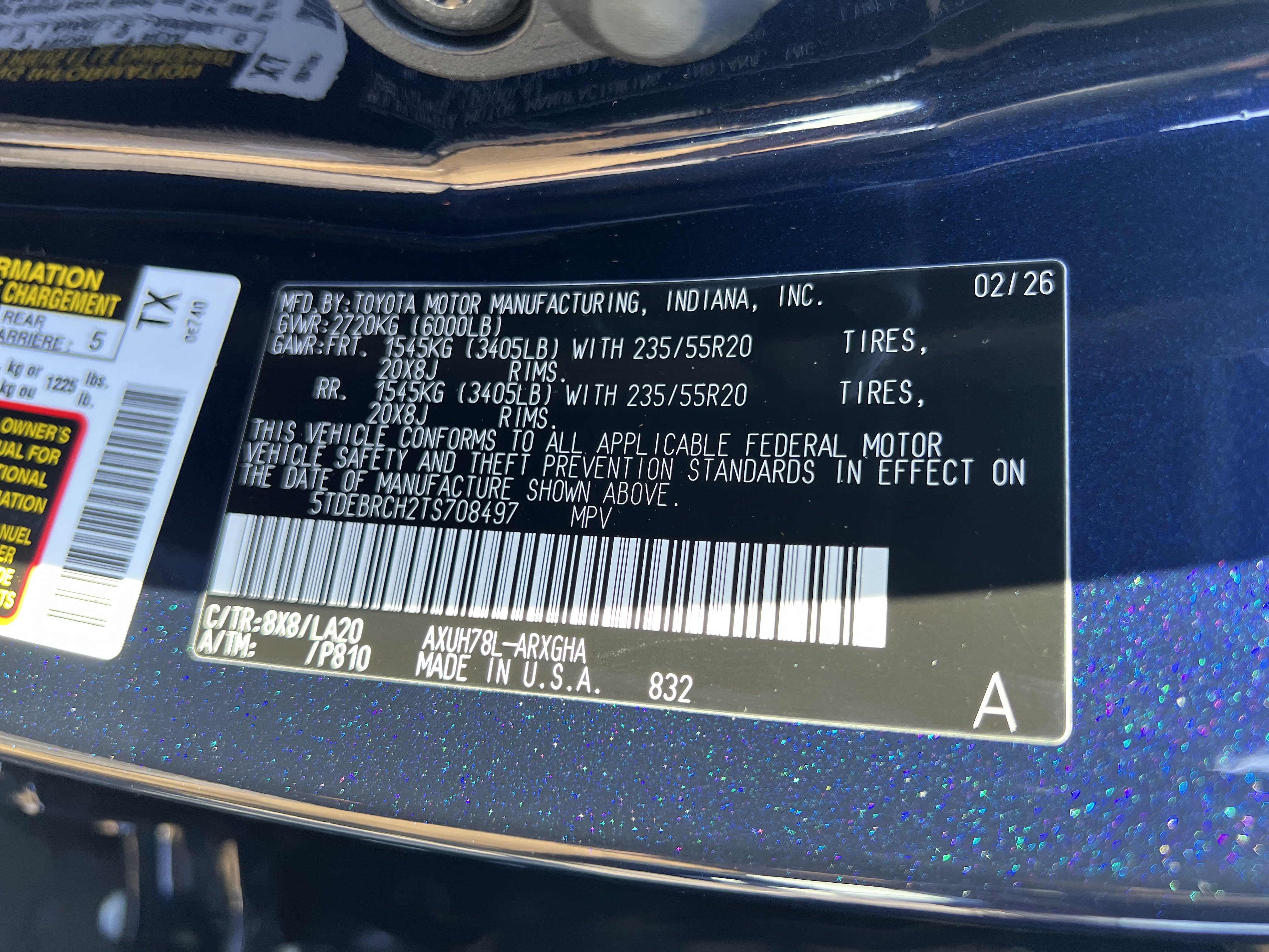 New 2026 Toyota Highlander Platinum image 13