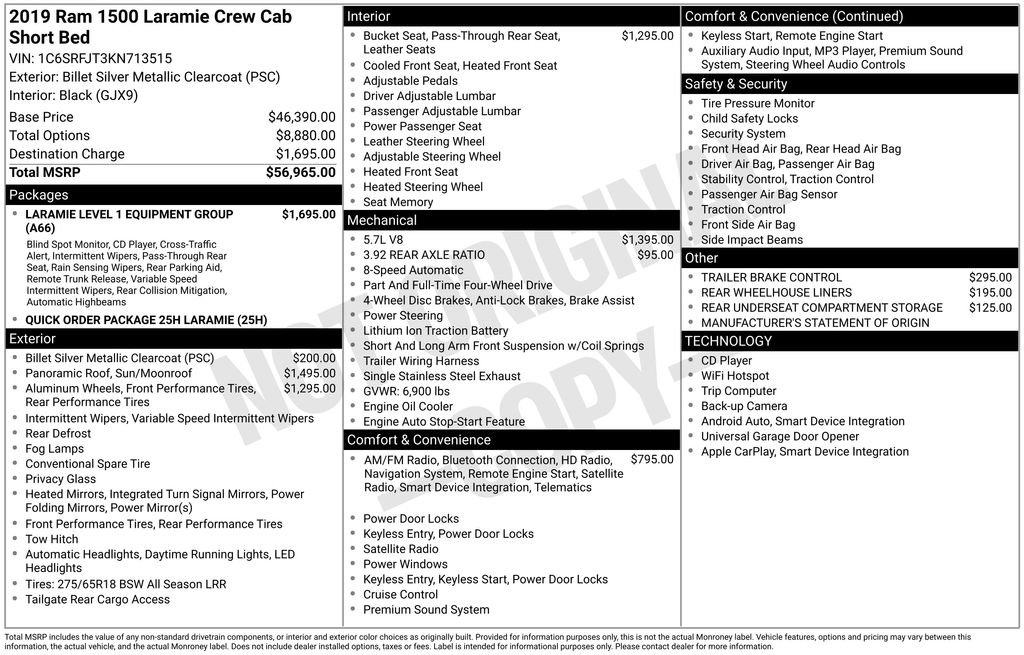 Used 2019 RAM 1500 Laramie image 4