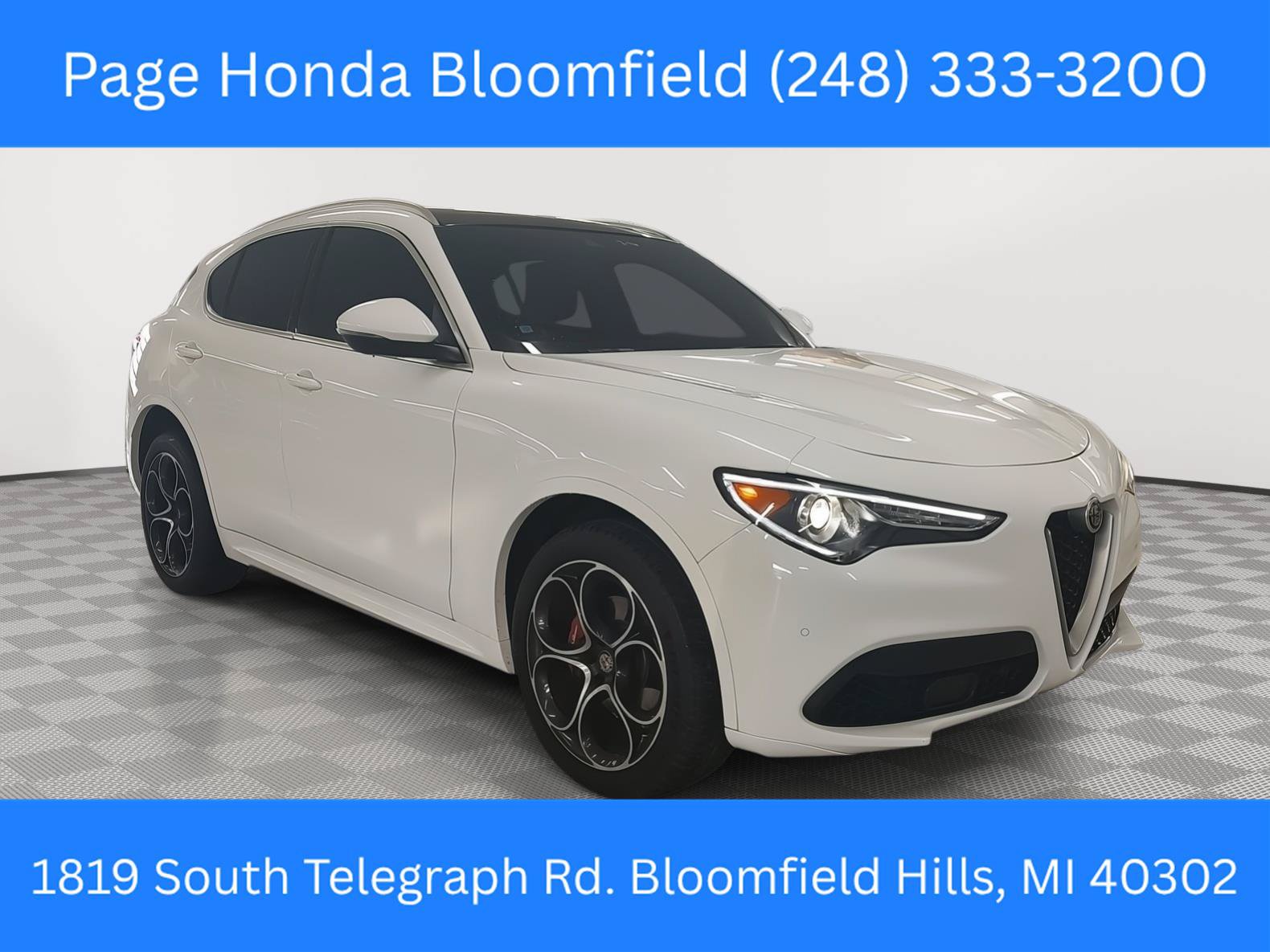 Used 2020 Alfa Romeo Stelvio Ti w/ Active Blind Spot Package