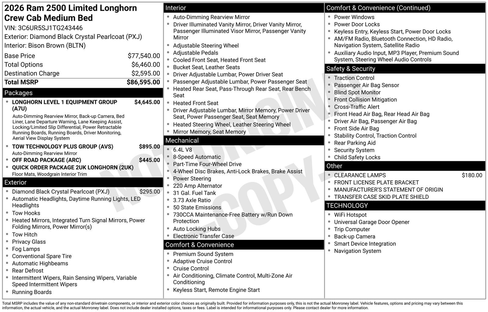 New 2026 RAM 2500 Limited AWD/4WD image 30