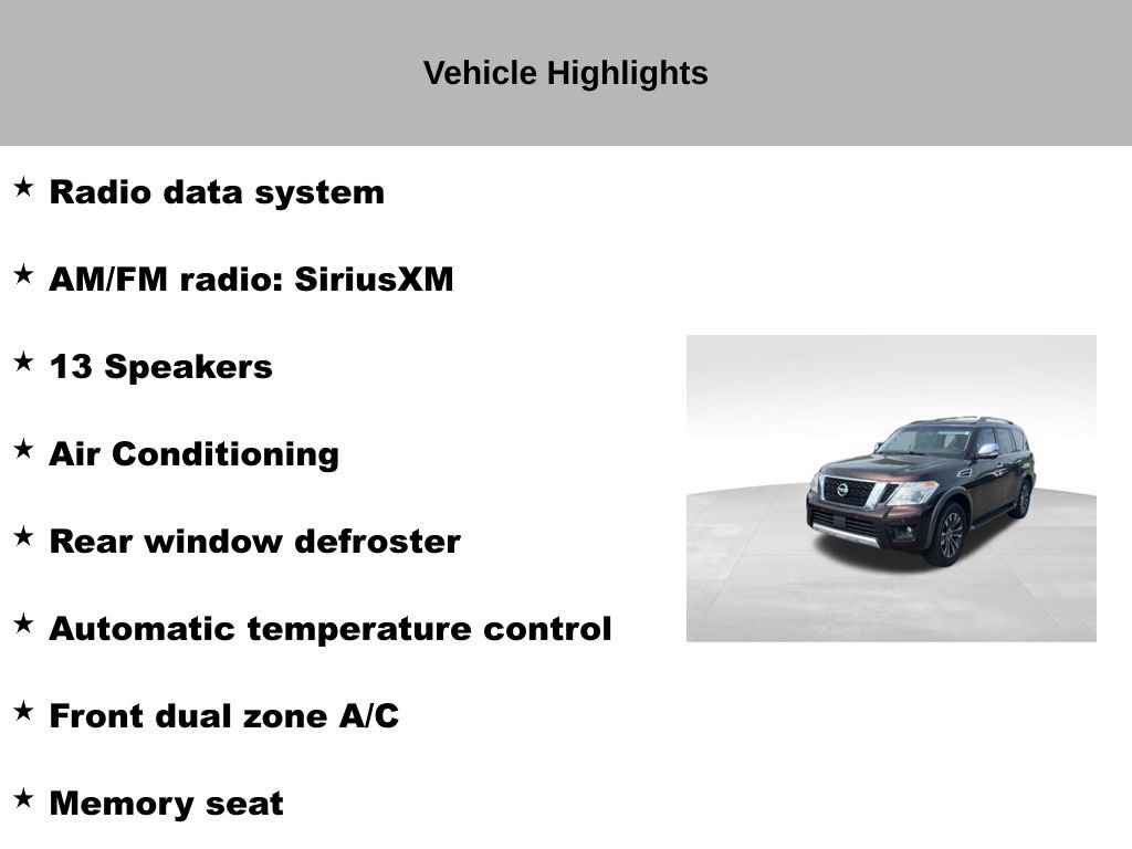 Used 2017 Nissan Armada SL w/ Technology Package AWD/4WD image 15
