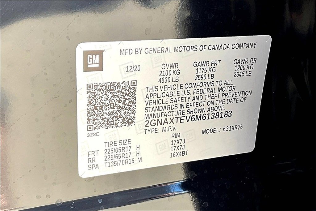 Used 2021 Chevrolet Equinox LT w/ Driver Convenience Package image 34