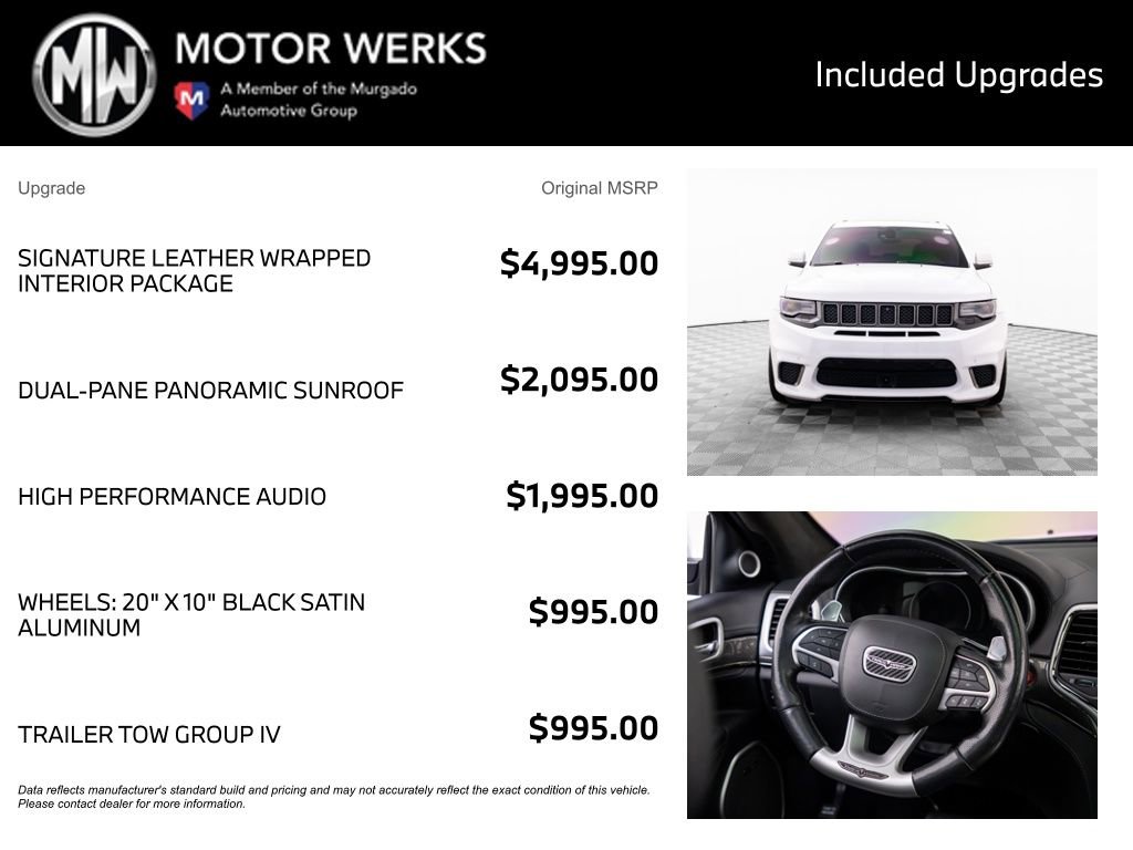 Used 2018 Jeep Grand Cherokee Trackhawk AWD/4WD image 4