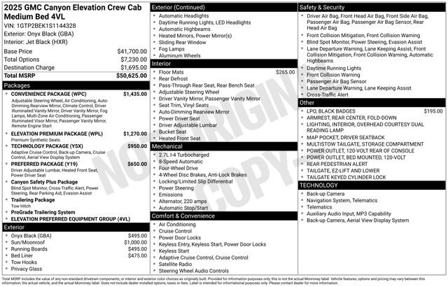 Used 2025 GMC Canyon Elevation w/ Convenience Package AWD/4WD image 2