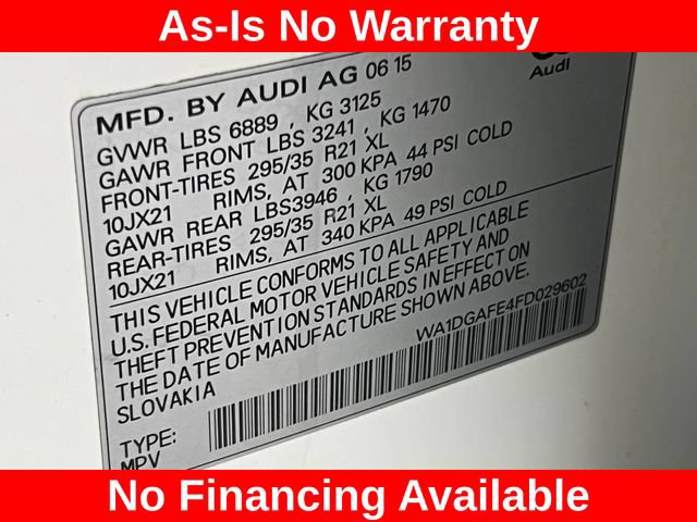 Used 2015 Audi Q7 3.0T S line Prestige AWD/4WD image 28