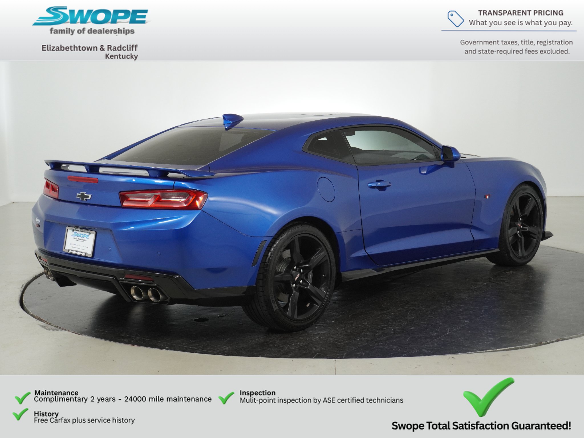 Used 2016 Chevrolet Camaro SS RWD image 3