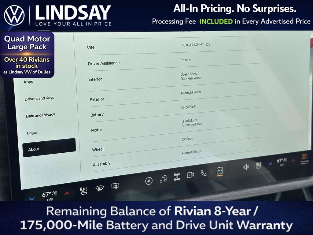 Used 2022 Rivian R1T Adventure AWD/4WD image 24