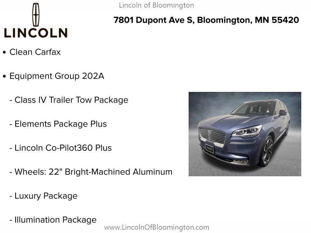 Certified 2021 Lincoln Aviator Reserve w/ Equipment Group 202A AWD/4WD image 5