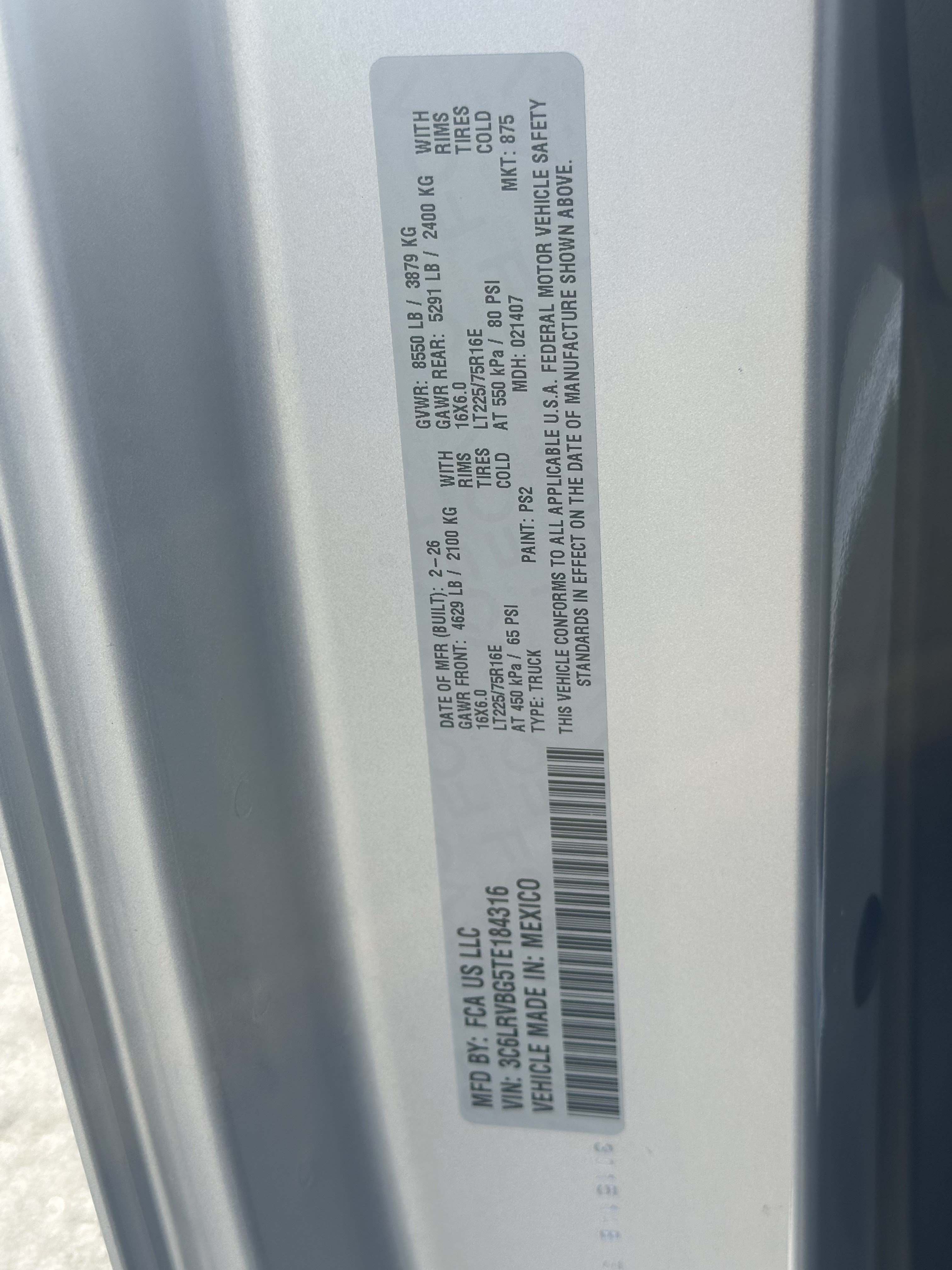Used 2026 RAM ProMaster 1500 w/ Safety Group FWD image 26