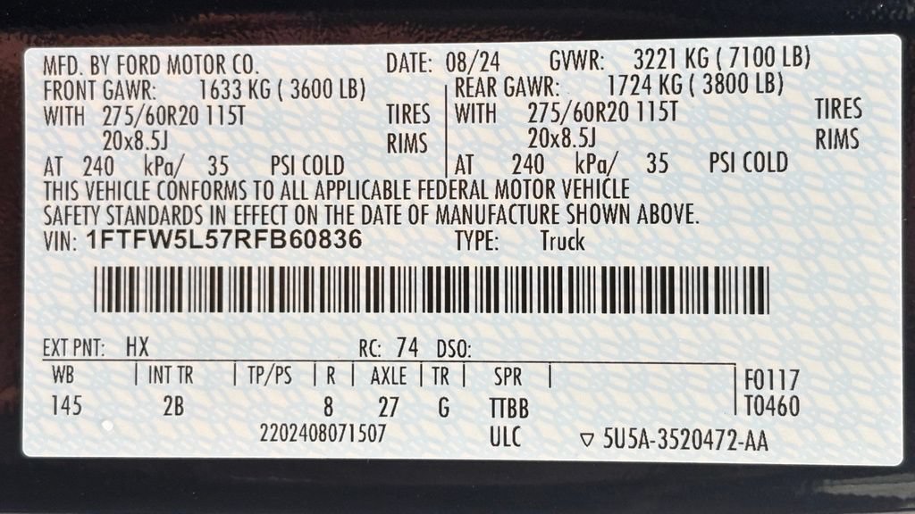 Used 2024 Ford F150 Lariat w/ Equipment Group 502A High AWD/4WD image 52