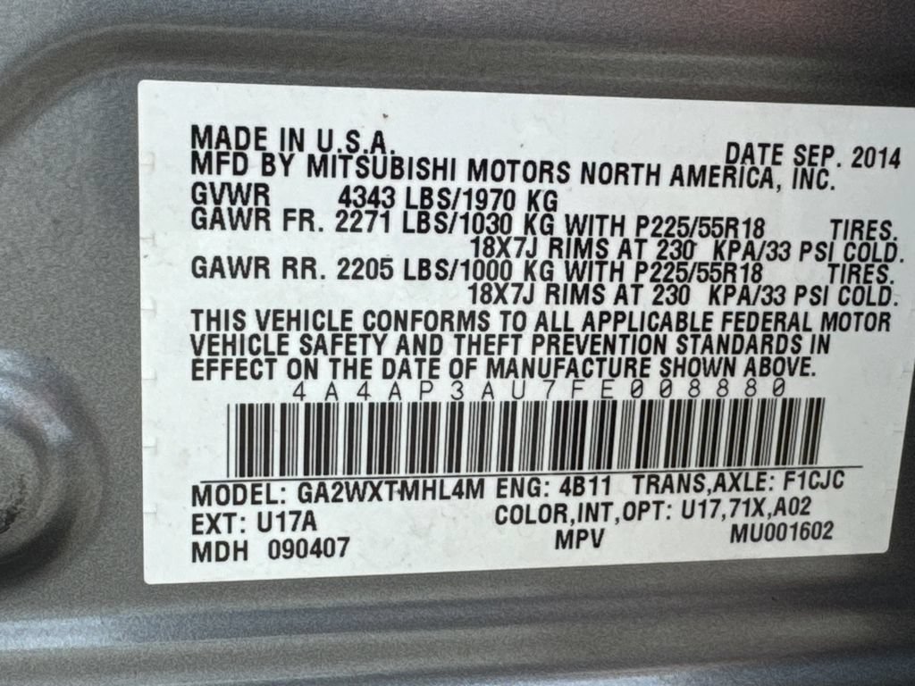 Used 2015 Mitsubishi Outlander Sport ES FWD image 31
