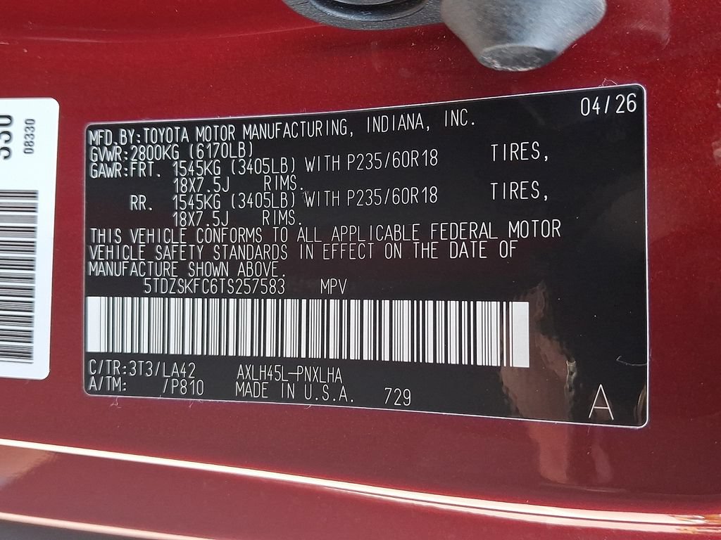 Used 2026 Toyota Sienna Limited AWD/4WD image 27