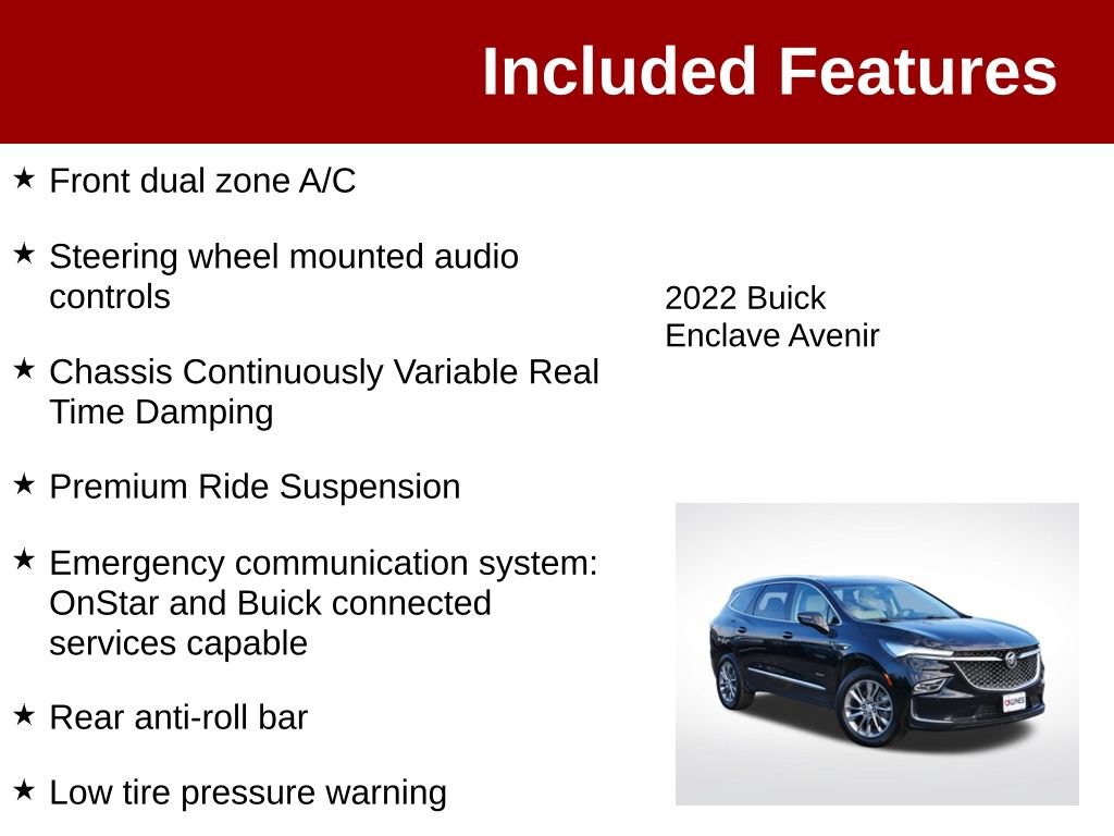Used 2022 Buick Enclave Avenir w/ Avenir Technology Package AWD/4WD image 4