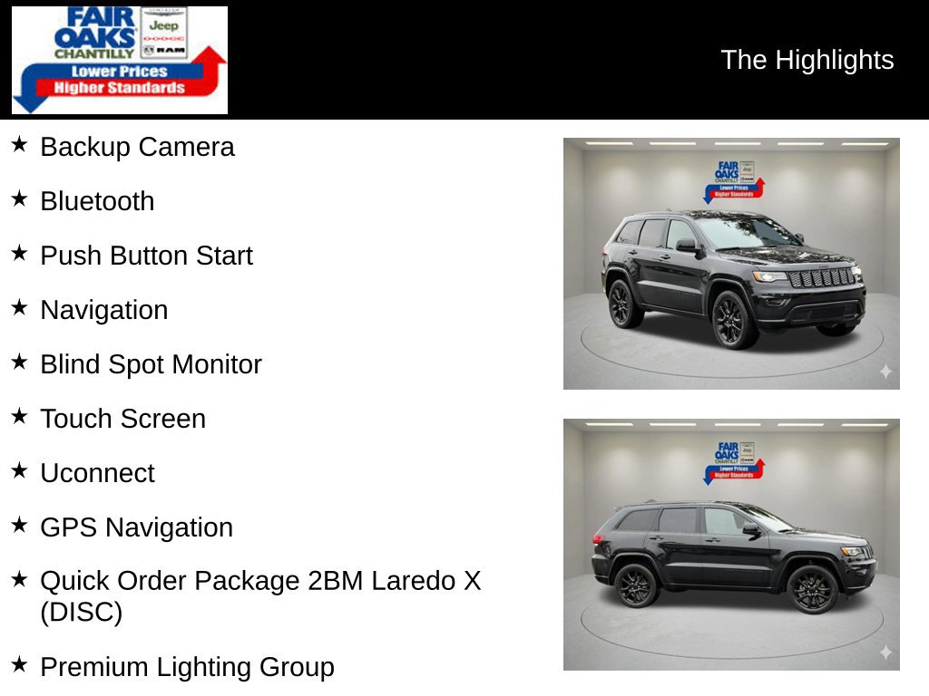 Used 2021 Jeep Grand Cherokee Laredo X AWD/4WD image 2