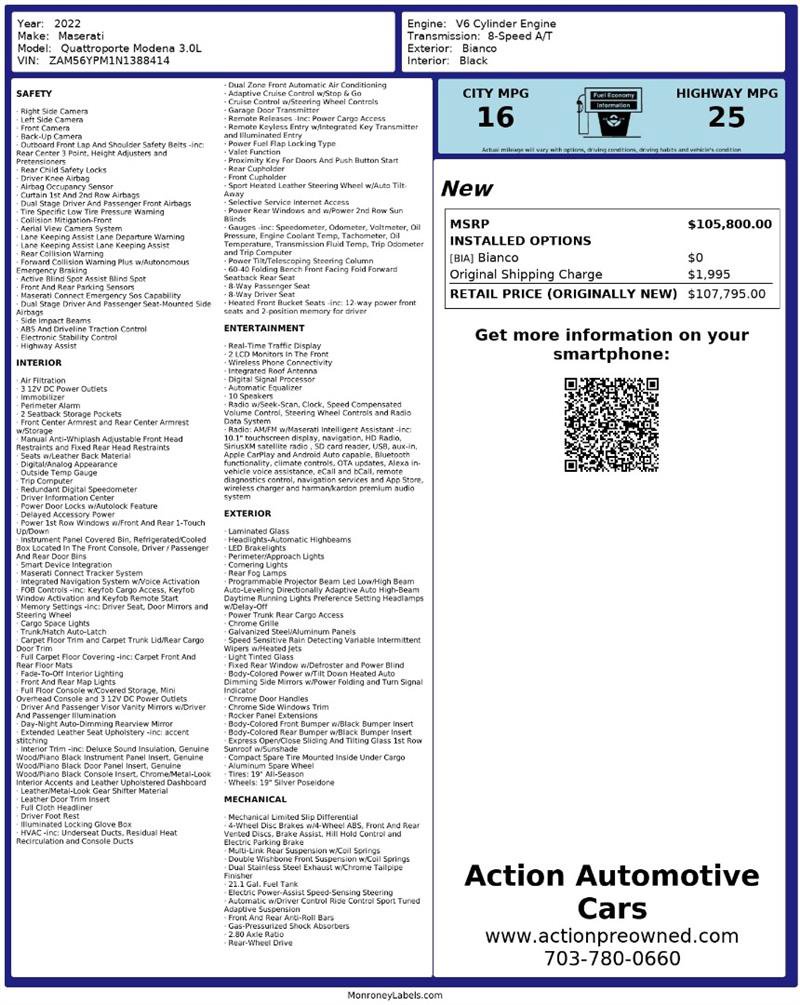 Used 2022 Maserati Quattroporte Modena image 2
