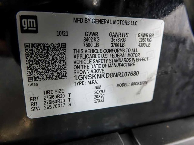 Used 2022 Chevrolet Tahoe LT w/ Luxury Package AWD/4WD image 40
