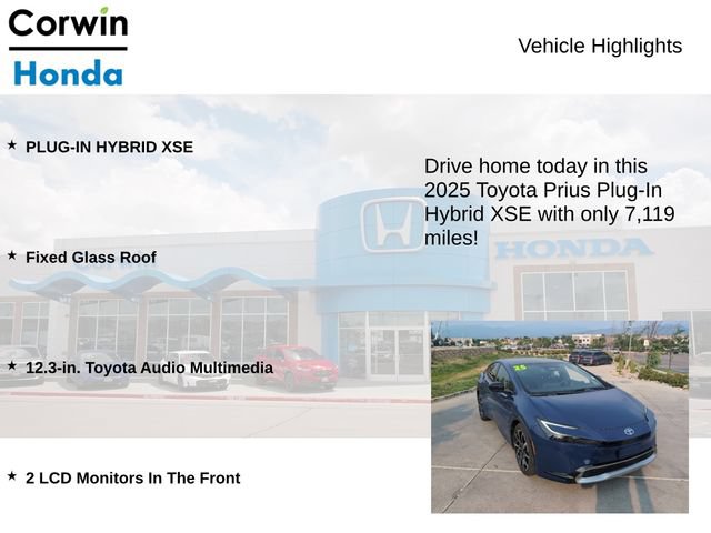 Used 2025 Toyota Prius Plug-In Hybrid FWD image 7
