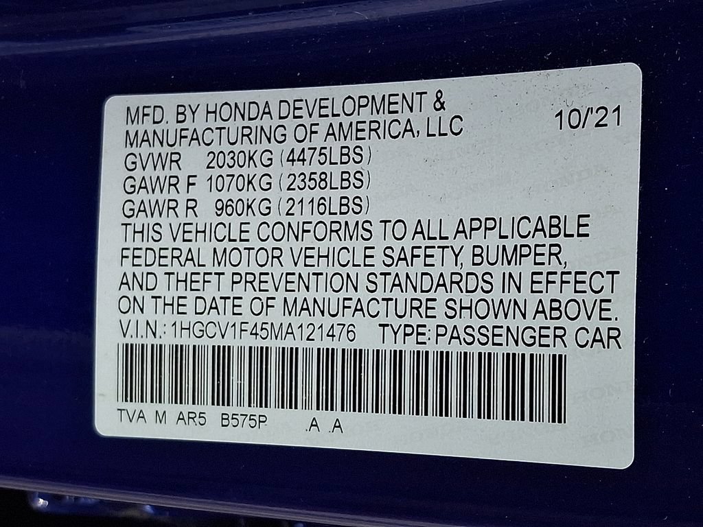 Used 2021 Honda Accord Sport Special Edition image 27