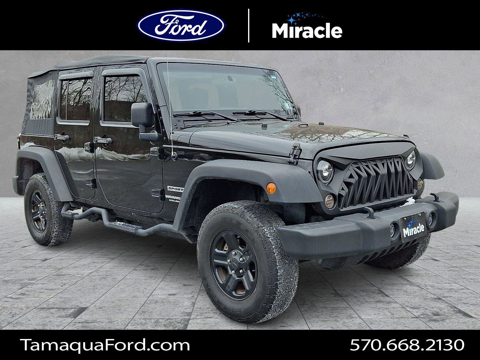 Used 2017 Jeep Wrangler Unlimited Sport w/ Connectivity Group AWD/4WD image 1