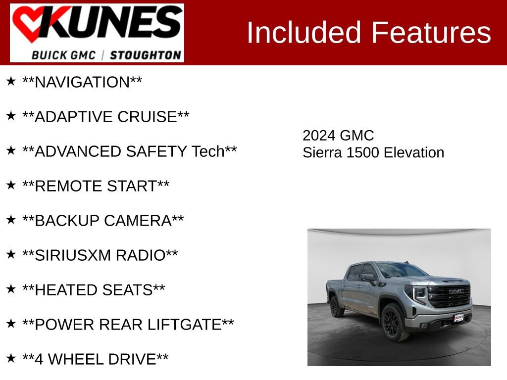 Used 2024 GMC Sierra 1500 Elevation AWD/4WD image 2
