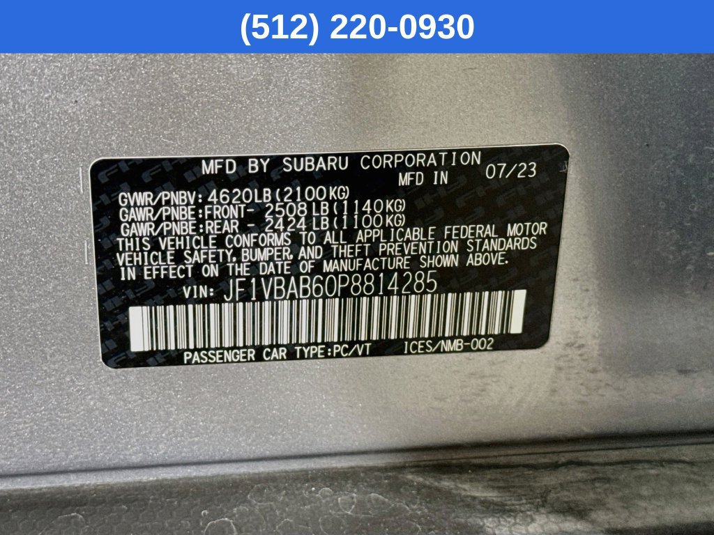 Certified 2023 Subaru WRX AWD/4WD image 39