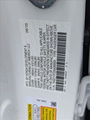 New 2025 Honda Accord LX image 16