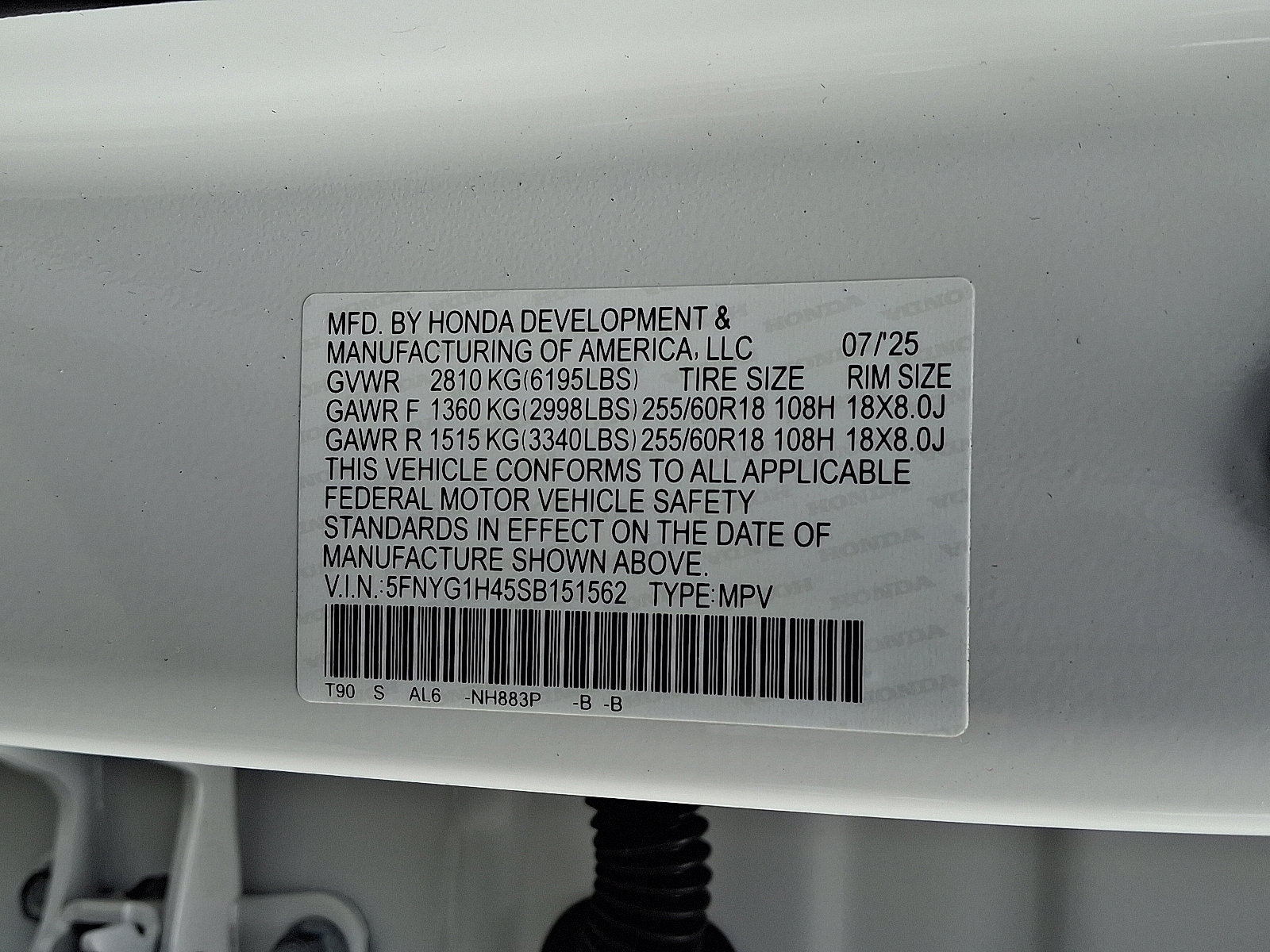 New 2025 Honda Pilot EX-L image 10