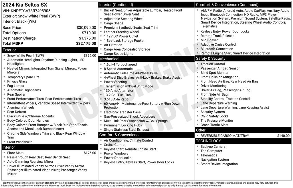 Used 2024 Kia Seltos SX image 6